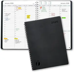 2026 Planner Weekly and Monthly – Hourly Appointment Book 2026 – Softcover, Twin-Wire Binding – Teacher Planner, Simple Design for Productivity - January 2026 to December 2026, 6.5 X 8.5 inamio