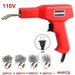 Upgraded Plastic Welder Hot Stapler Kit, 800PCS Staples with 6 Types, 110V Rapid Heating Plastic Welding Gun, Car Bumper Repair Kit for Automotive, Home Plastic Repairs