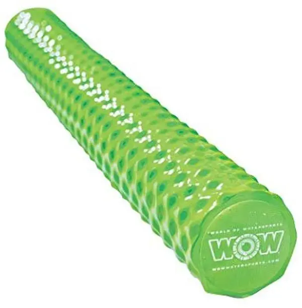 WOW Pool Noodle - Solid Foam Fun Pool Float, Water Float, 11" H X 2" W X 8" L, 1.2 lbs Lightweight Compact Aquatic Fitness Equipment for Swimming, Lime Green, Fun Pool Floats