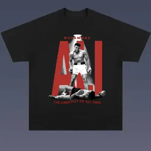 Muhammad Ali Greatest Boxer of All Time Shirt, Muhammad Ali Graphic Tee, Great Gift for Boxing Fans Menswear Womenswear Top Streetwear