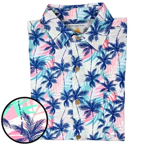 Super Stretch - Breezy Palms Hawaiian Shirt