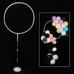 1Pc Round Balloon Ring Base Plastic Garland Fixed Stand Durable DIY Craft Material For Holiday Wedding Birthday Party Decoration