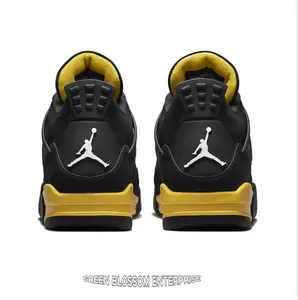 Black & Yellow Suede & Mesh High-Top Retro Basketball Sneakers | Classic Streetwear Design for Daily Wear & Sports Men/Women