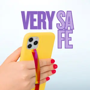 Silicone Stretch Finger Grip Strap  Universal Anti-Slip Phone Loop for Enhanced Grip and Stability Anti-Slip Design & Stretchable Material Cellphone Smartphone