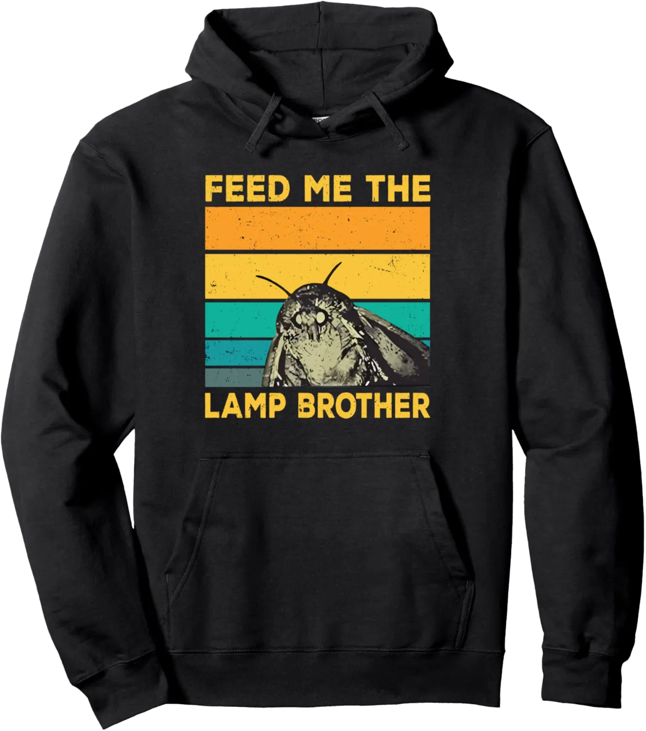 Moth Meme Feed Me The Lamp Brother Funny Retro Pullover Hoodie - Sabrinasmitl Shop 55B0D94623T7