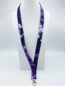 Galaxy ID Badge Holder Keychain