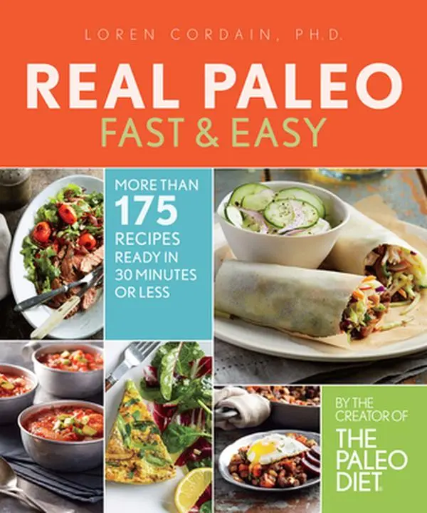 Used Book - Real Paleo Fast & Easy: Delicious and Healthy Cooking with 175+ Easy Prep Recipes Ready in 30 Minutes or Less by Loren Cordain (Soft Cover, English)