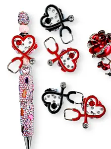 DIY Innovative Valentine's Heart Stethoscope, Creative Birthday Gift for Handmade Pens, Phone Charms, Keychains, Keychain Kawaii, Home Decor & Car Hangers