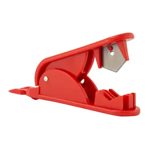 PTFE Plastic Tubing Hose Cutter for Nylon PVC 1/4" up to 3/4" OD (Red)