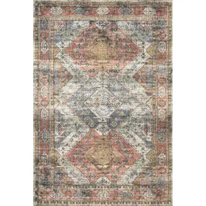 Loloi Rugs  2 ft. 3 in. x 3 ft. 9 in. Skye Area Rug - Apricot & Mist