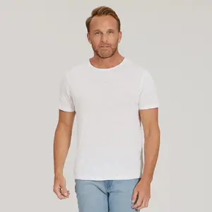 Mott & Bow - Linen Blend Crew Tee - ttk