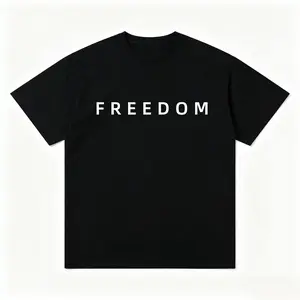 Freedom T-Shirt (Basic Styles)– Minimalist Graphic Tee, Patriotic Statement Shirt, Casual Streetwear Top, Men's Women's Shirt