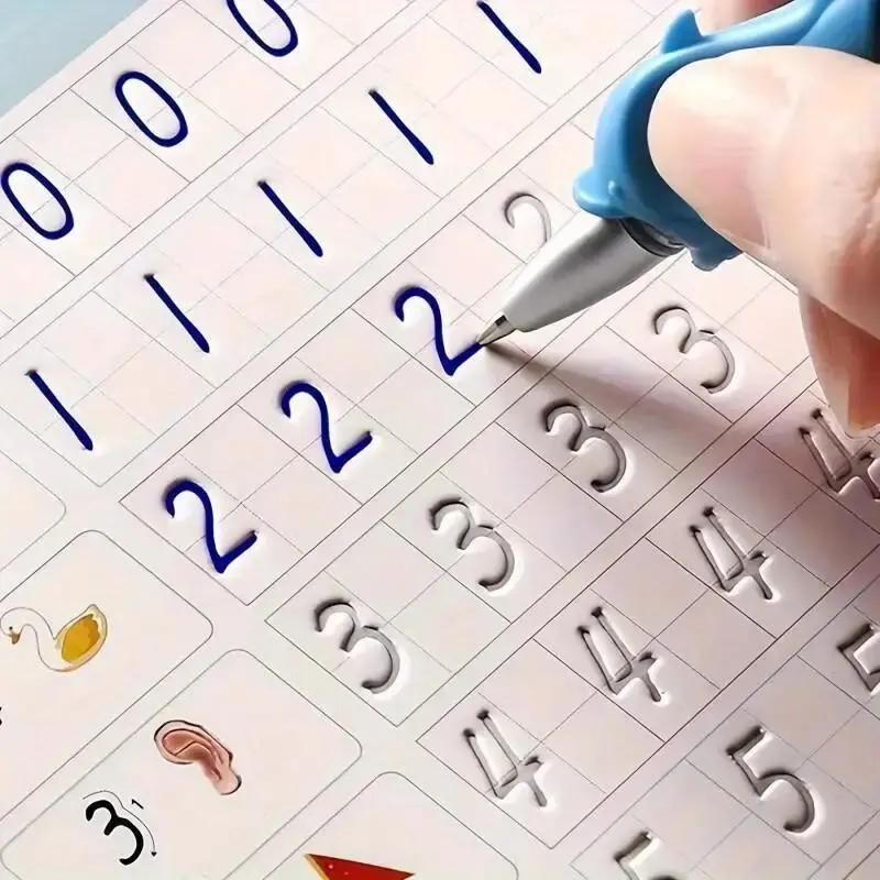 Handwriting Practice Book, Handwriting Practice Kits, Kit Reusable Handwriting Practice Book & Pen & Refill & Pen Grip, School & Educational Supplies, Homeschool Supplies, Classroom Supplies, Learning Materials, Tracing Preschool Books, Learning Tool