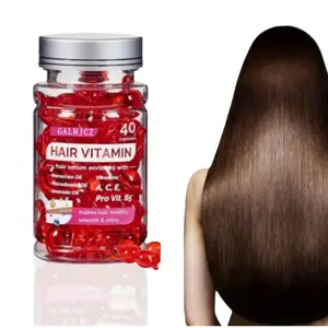 Single Bottle Hair Vitamin Capsules, Moroccan Argan Oil Hydrating Leave-In Hair Oil, Unisex Hair Care Products, Natural Formula, Not for Consumption