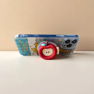 Cute Cartoon Magnetic Desktop Phone Stand, Height Adjustable & Rotatable