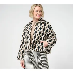 Carla Rockmore Collection 100% Cotton Canvas Swing Jacket