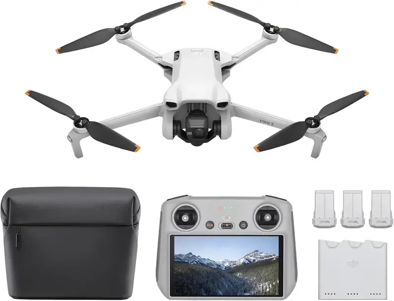 [Pre-Owned Options] DJI Mini 3, Drones with Camera for Adults 4K, 38-min Flight Time, up to 32800ft (10km) Video Transmission, True Vertical Shooting, GPS Auto Return Integrated, Mini Drone with Camera for Beginners