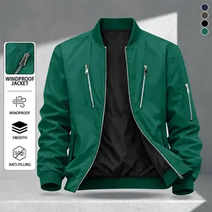 Men's Vintage Street Style Jacket, Outdoor Windproof Coat, Streetwear, Casual Versatile Retro Style Jacket, Baseball Collar Outerwear