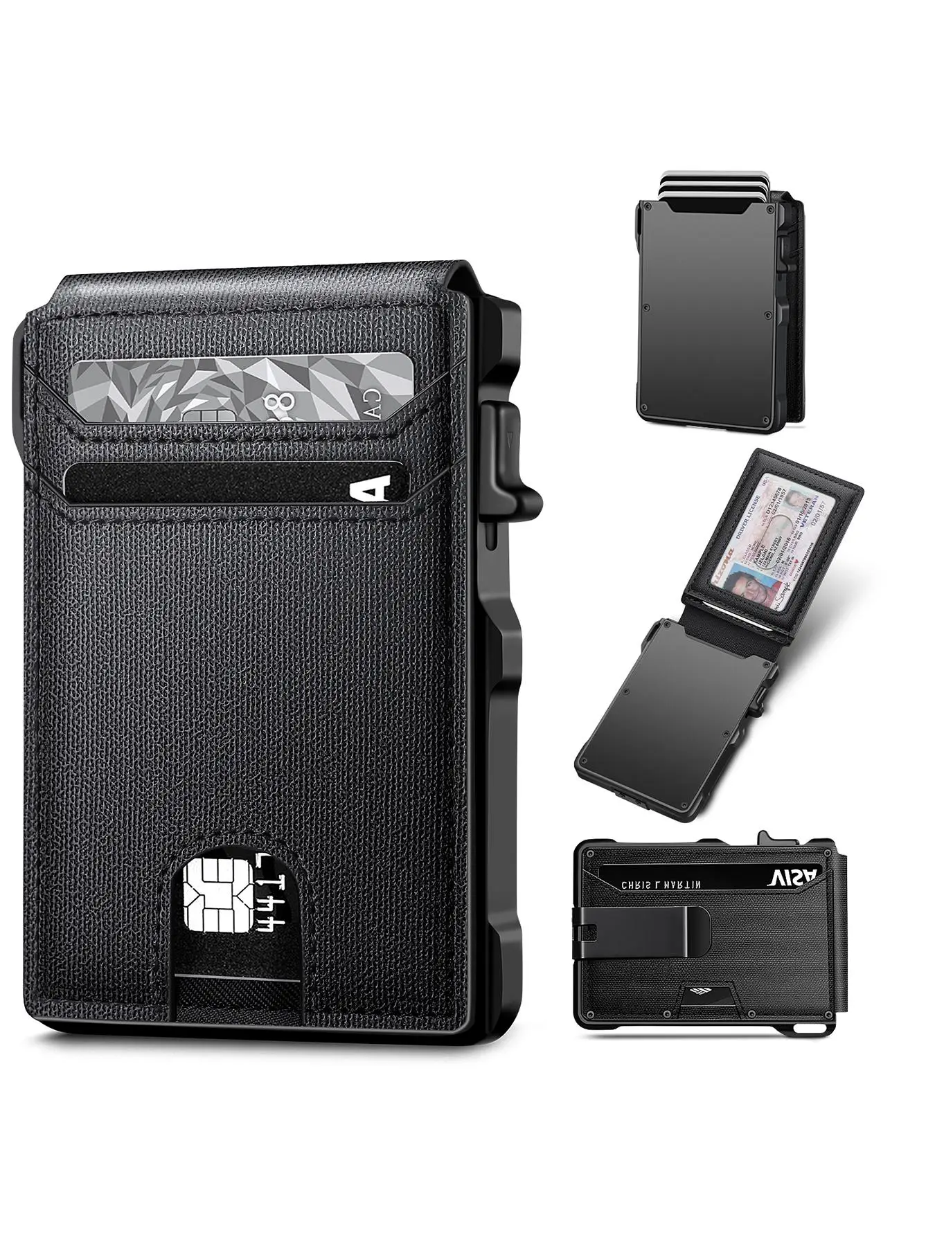 Men's Business Fashion Bifold Wallet with Card Slots, 1 Piece Spring Plain Color Card Holder for Men, Casual Trendy Wallet for Work & Daily Use