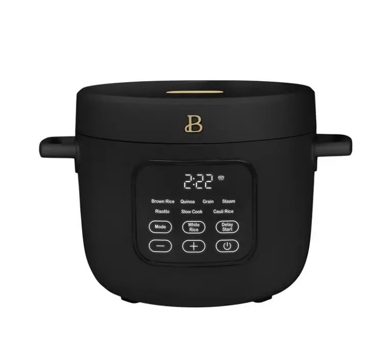 Beautiful 14-Cup Cooked, 6-Cups Uncooked Electric Rice and Grain Cooker, EverGood Non-Toxic Ceramic Nonstick Coating