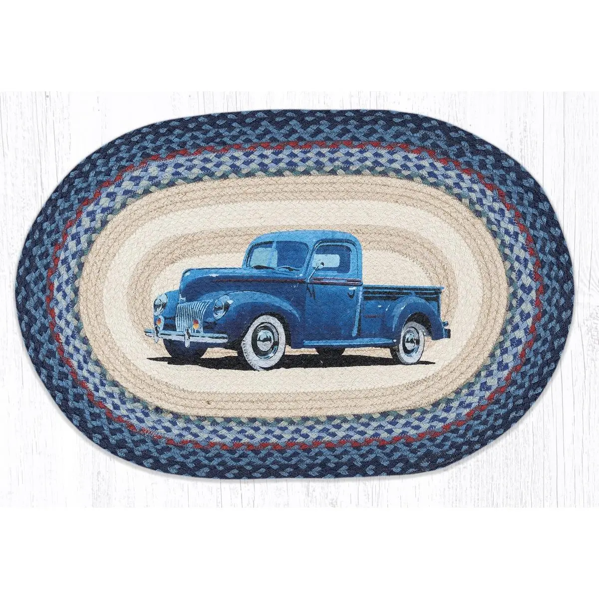 Capitol Importing  20 x 30 in. OP-362 Blue Truck Oval Patch