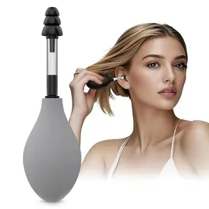 Silicone Inner Ear Pressure Relief Tool, Lightweight Portable Compact Form Ear Pressure & Tension Reducer for Headaches, Insert Gently