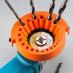 Drill repair tool, drill sharpener, electric drill sharpener attachment, grinder accessories, 125mm angle sharpener attachment, plastic material, no power supply, used drill sharpener, suitable for multiple drill models, Drill Bits