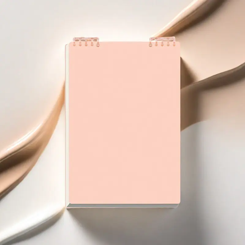 360° Foldable Top Flip Loose Leaf Notebook - Double-Sided Writing Paper, No Ink Bleed, Up-Down Page Turning, Clean Pages, Functional Writing Journal, Essential for School, Flexibility in Use, Office Stationery Gift