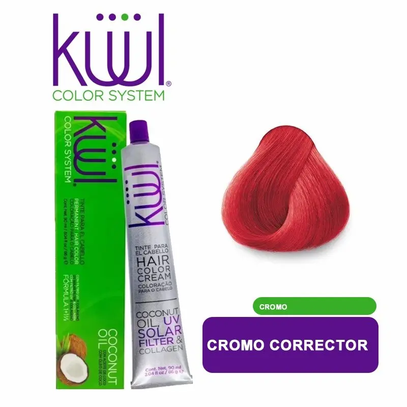 Permanent Hair Color Cream CHROME CONCEALER with Coconut Oil, UV Filter & Collagen – Professional Hair Dye for Long-Lasting Color, Shine & Gray Coverage