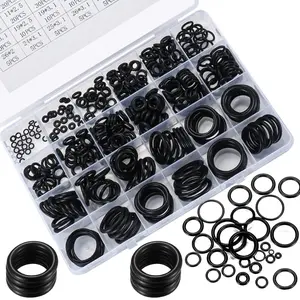 360 count O Ring Assortment Kit,Rubber Washer Orings, Black 24 Sizes  Washer O Ring Kit for Faucet, Hose, Automotive, Air Gas Plumbing Sealing Repair O Rings