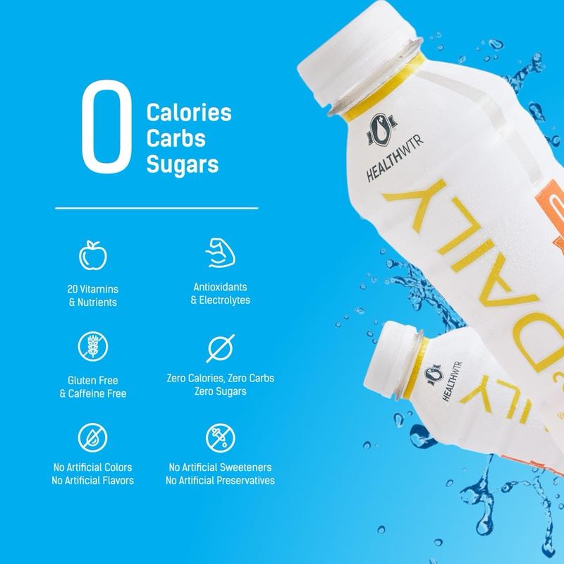 Healthwtr - 20 Vitamins and Nutrients with 0 Calories Carbs or Sugars. Tastes AMAZING.