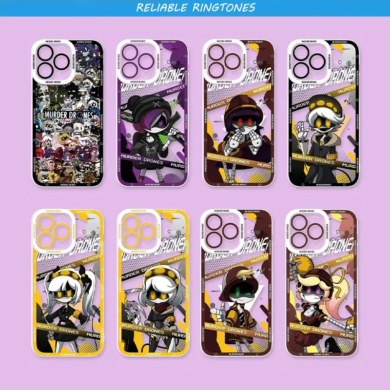 Anime M-Murder Drones Phone Case For iPhone 17 16 15 14 13 12 11 - Personalized Aesthetic Design Shockproof Phone Case: Your Perfect Blend of Style and Safety! Casing Cellphone