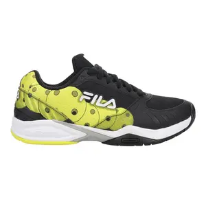 Fila Mens Volley Zone Pickleball Pickleball Sneakers Shoes - Black