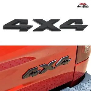 8.8 Inch Matte Black 4x4 Emblem Badge Decal Sticker Replacement, Truck Auto Accessories Compatible with Dodge Ram 1500 2500 3500 & Jeep Grand Cherokee Compass Wrangler (Black)