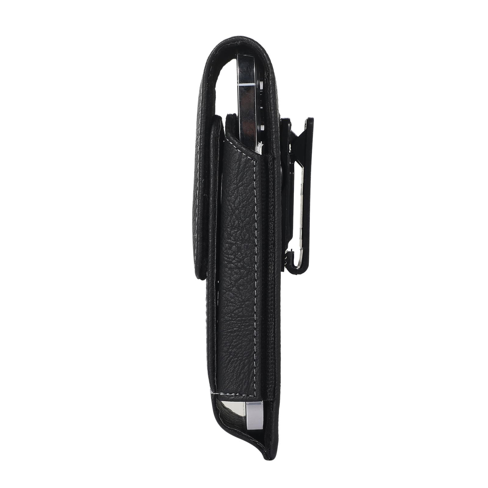 Cell Phone Holster Pouch PU Leather For Man 360°Belt Clip Card Slot Strong Magnet Carrying Perfect For Outdoor Daily Use For iPhone17/16 Pro Max/Samsung S25 Ultra/Google Pixel