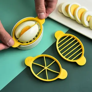 2 PCS  Multi-Functional Egg Slicer Cutter, Creative Kitchen Gadget for Hard Boiled Egg Cutting