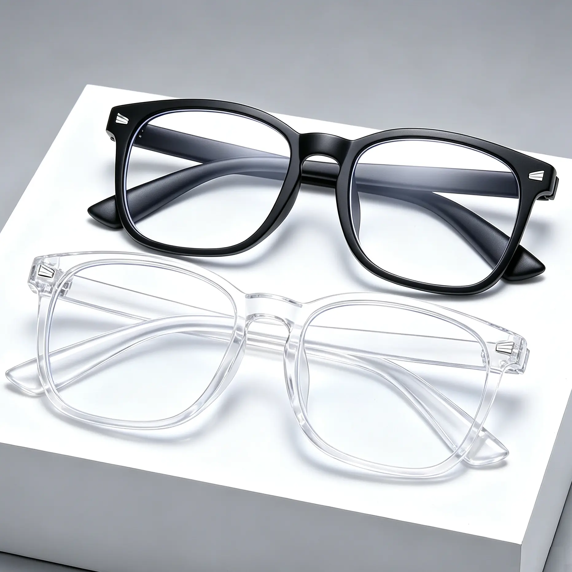 Blue Light Blocking Glasses | Anti UV Ray, For Computers & Gaming, Square Frame, Eyewear for Men and Women