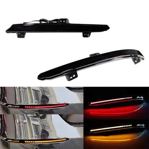 Smoked LED Brake Tail Lamps w/Sequential Signal Lights For Honda Accord 2018 2019 2020 2021 2022 Replace OEM HO1185111, HO1184111, 33505T2AA11, 33555T2AA11