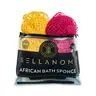 2-Pack African Exfoliating Net Sponge Authentic Ethically Sourced from Nigeria for Smooth Skin