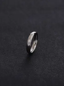 4mm Rhombus Geometric Stainless Steel Ring, Fashion Jewelry for Party, Daily Clothing Decor, Trendy All-match & Exquisite Jewelry for Birthday Gift, Fashion Rings