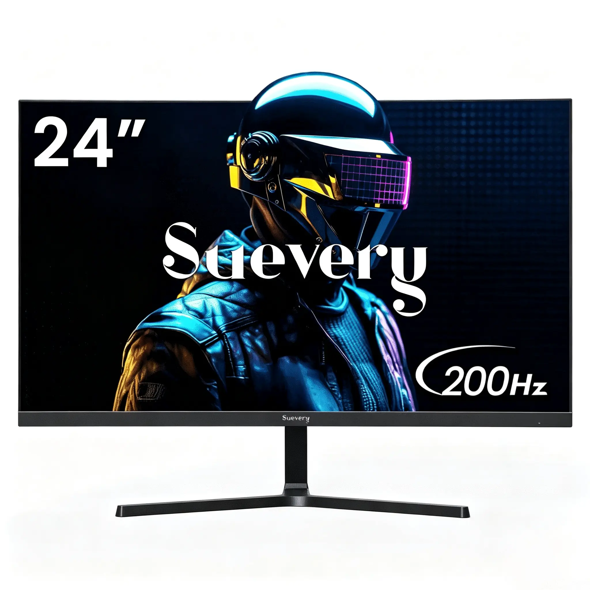 24 Inch Gaming Monitor, FHD 1080P 200Hz PC Screen, 1ms Response Time, 120% sRGB Wide Color Gamut,  FreeSync, HDMI & DP Ports, Low Blue Light Eye Care, Black Desktop Monitor
