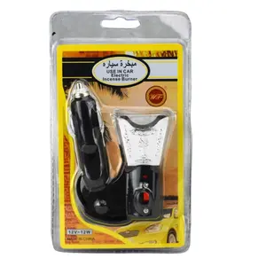 A portable, rechargeable incense burner is available in red, black, and pink.