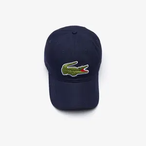 Lacoste men’s big croc gabardine cap (Navy blue - RK4711-51-166)