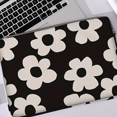 Floral Pattern Laptop Bag, Soft Laptop Cover, Laptop Zipper Storage Bag, Suitable for Laptop, Tablet Cover, Laptop Accessories, Laptop Sleeve, Computer Covers
