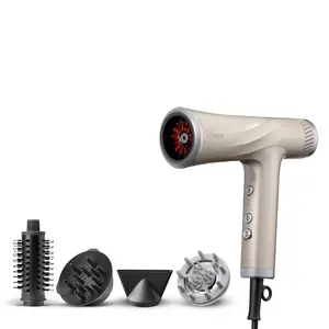 YA-MAN SPA STYLER® Blow Dryer Multi-Attachment Kit - Includes Blow Dry + Scalp Massage, Air Concentrator, Curl Lift, Blowout Brush featuring Red Light Therapy and Infrared Technology