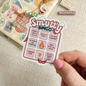 Smutty Bingo Sticker - Fun Playful Bookish Design for Romance Readers Perfect for Journals E Readers Laptops Unique Romantasy Gift
