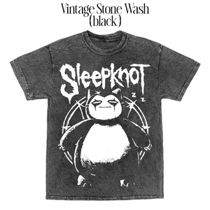 Funny Snorlax X Sleepknot Graphic Print Cotton T-shirt, Retro Pocket Monsters Tee, Anime & Manga Gifts Men's Women's, Unisex Shirt