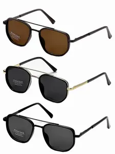 Geometric Frame Sunglasses, Trendy Sun Protection Design, Unisex Back-To-School/travel/daily Use, Spring Summer Fashion 2026, Polarized Square Glasses, High Quality Sunglasses, Trendy Styling Sunglasses
