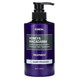 Kundal Honey & Macadamia, Treatment, Baby Powder, 16.9 fl oz (500 ml)
