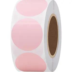 1.5 inch Circle Color Direct Thermal Stickers Shipping Labels for Barcodes,Name Tag,DIY Logo Design,Inventory- Compatible with ,Rollo,Munbyn,and -1000 pcs (1.5 inch,)